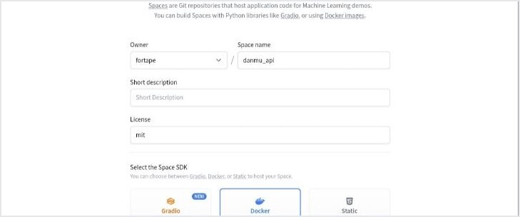Owner/Space name/License