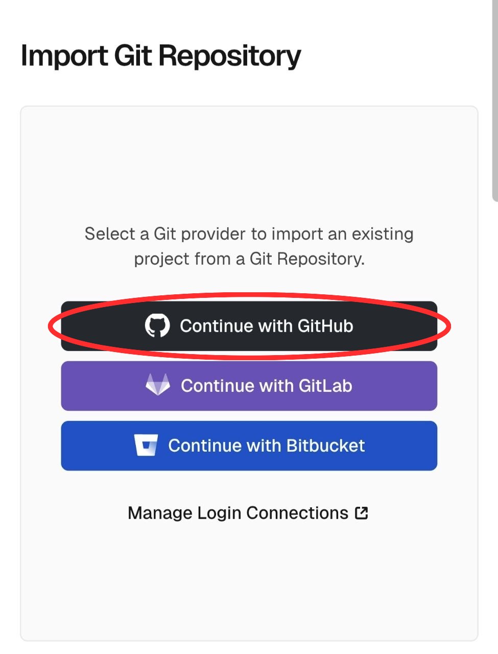 选择 GitHub